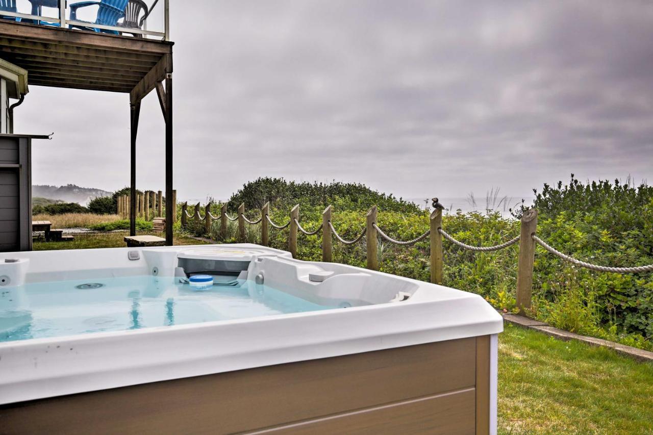 Oceanfront South Beach Home With Hot Tub And Sauna Newport Bagian luar foto